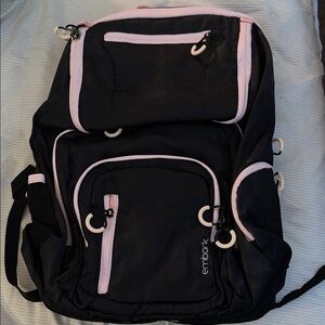 Embark Black and Pink Women's Backpack